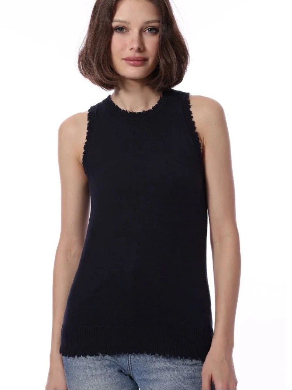 Minnie Rose sleeveless sweater